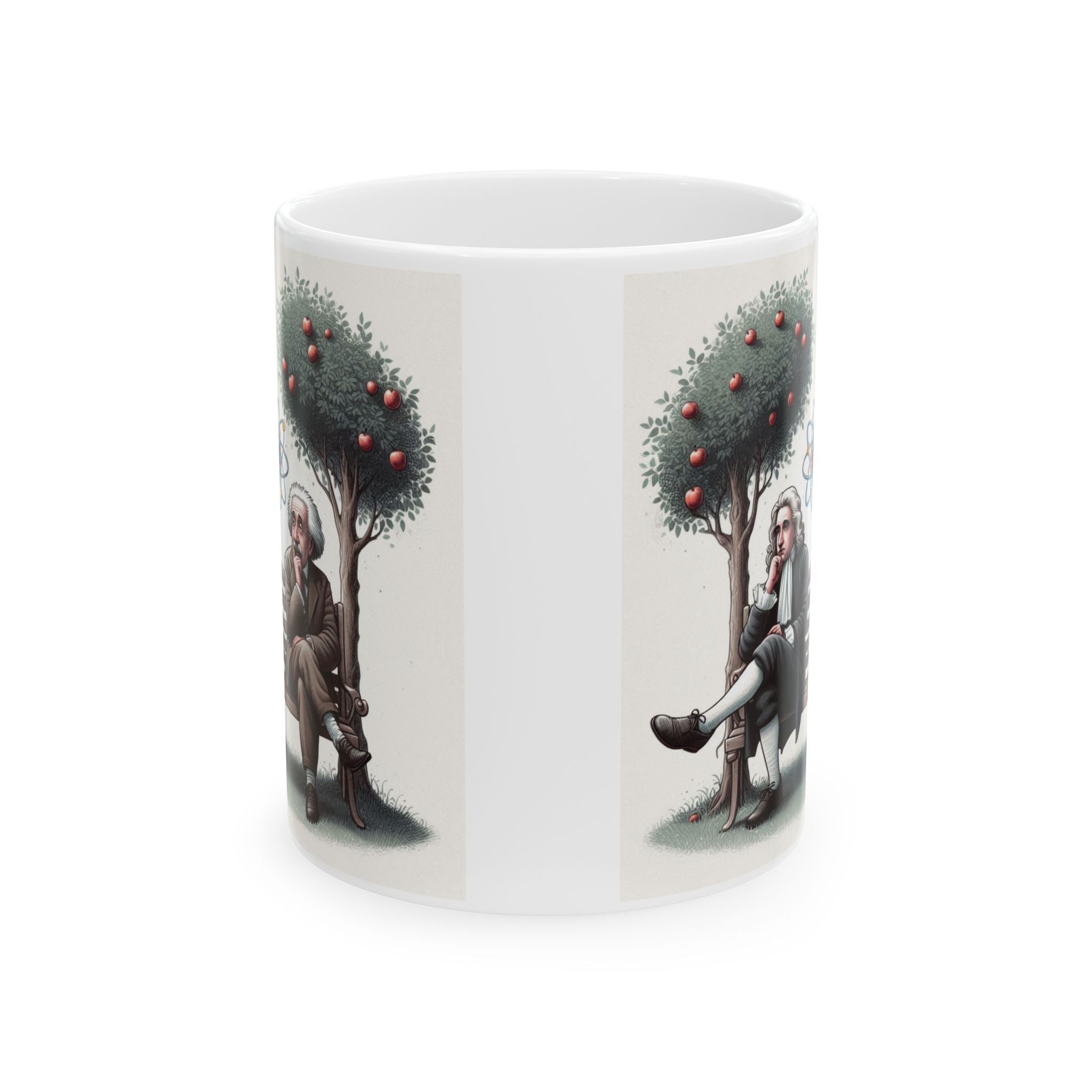 Funny Mug Albert Einstein Isaac Newton Mug Tea Coffee Cup Unique Art Mug Gift