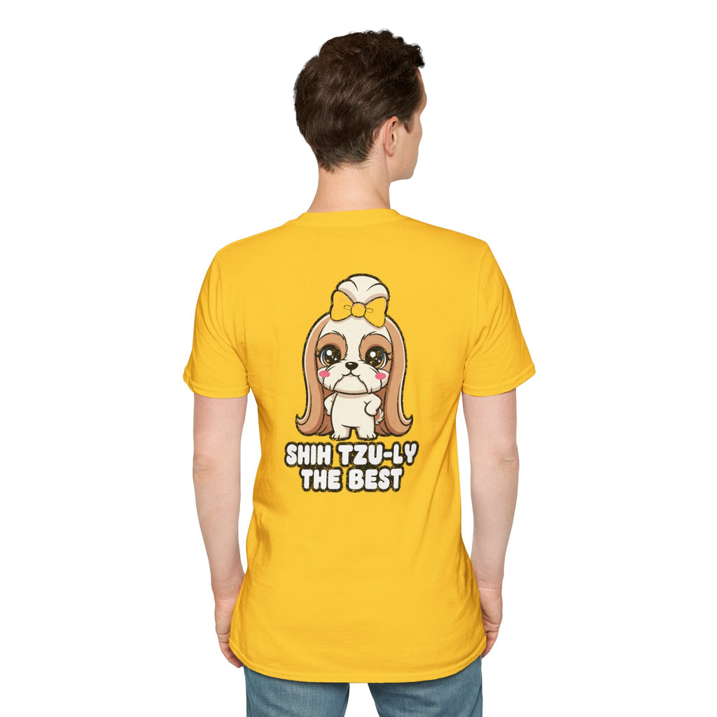 Cute Shih Tzu Shirt Shih Tzu-ly The Best Funny Dog Lover Unisex Softstyle Tee Gift