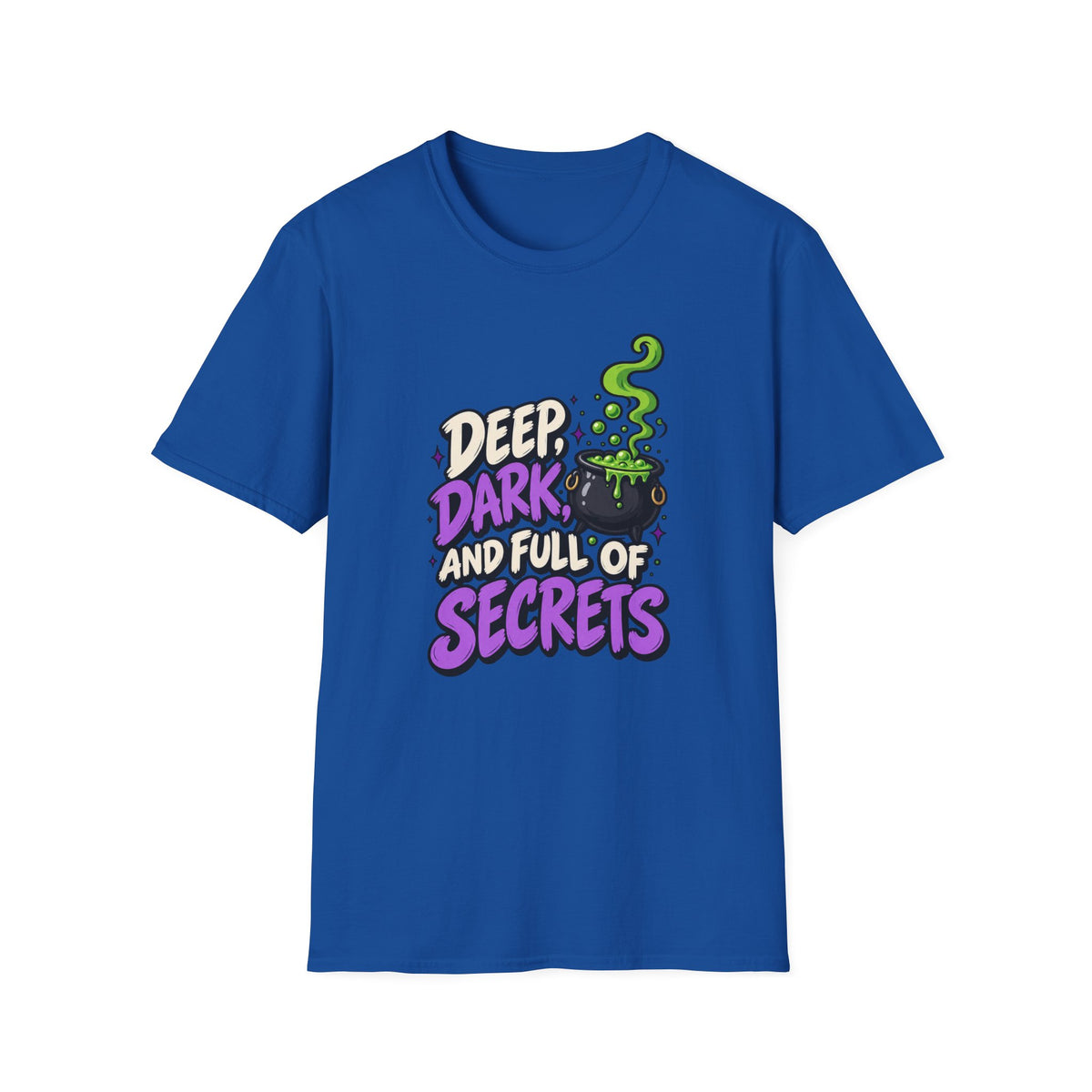 Funny Halloween Shirt DEEP DARK AND FULL OF SECRETS Novelty Tee Graphic T-Shirt