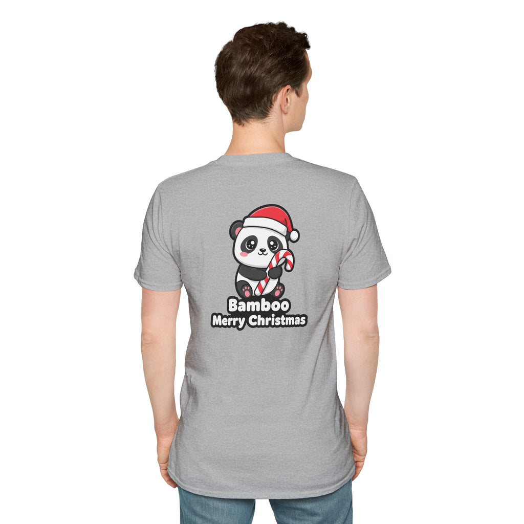 Cute Christmas Shirt Bamboo Merry Christmas Funny Animal Unisex Softstyle Tee Christmas Gift