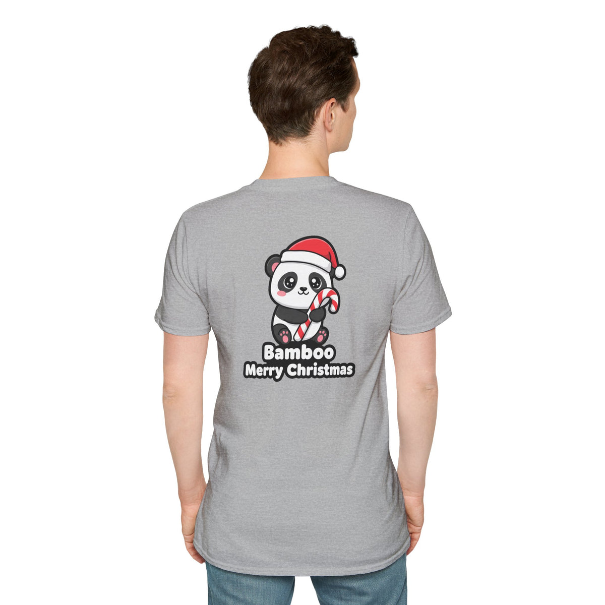 Cute Christmas Shirt Bamboo Merry Christmas Funny Animal Unisex Softstyle Tee Christmas Gift