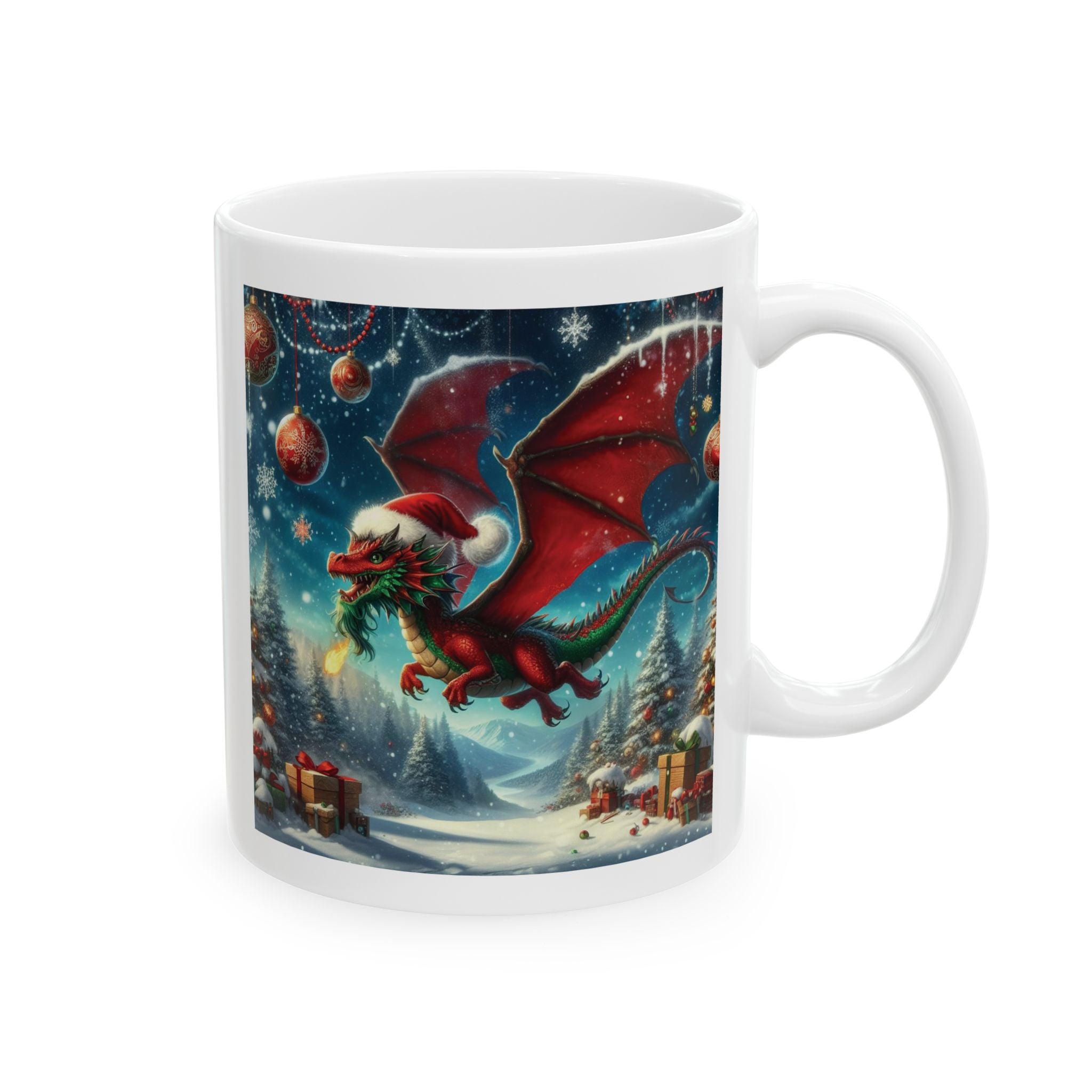 Christmas Mug Dragon Mug Santa Funny Coffee Tea Ceramic Cup New Year 2027 Gift