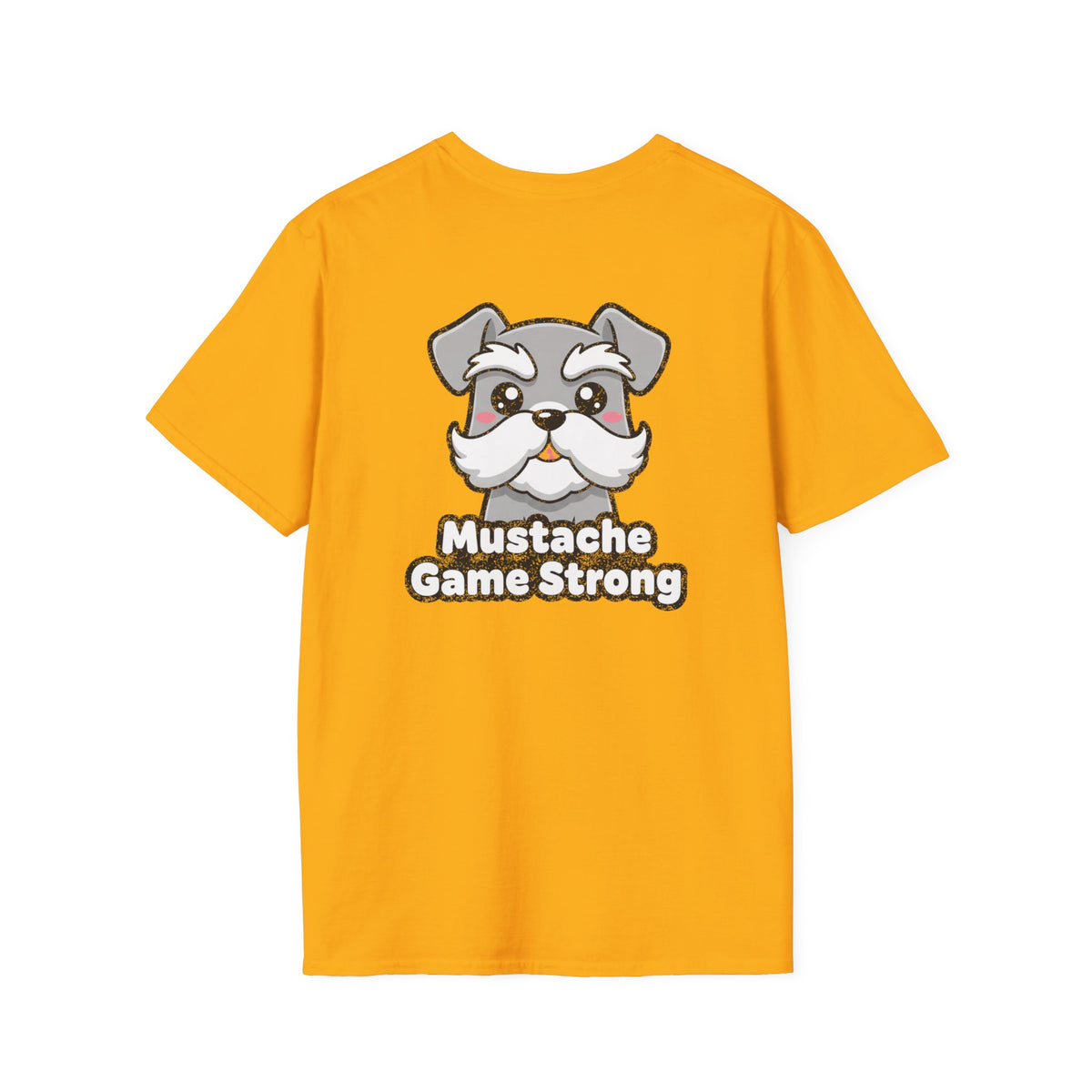 Cute Schnauzer Shirt Mustache Game Strong Funny Dog Lover Unisex Softstyle Tee Gift