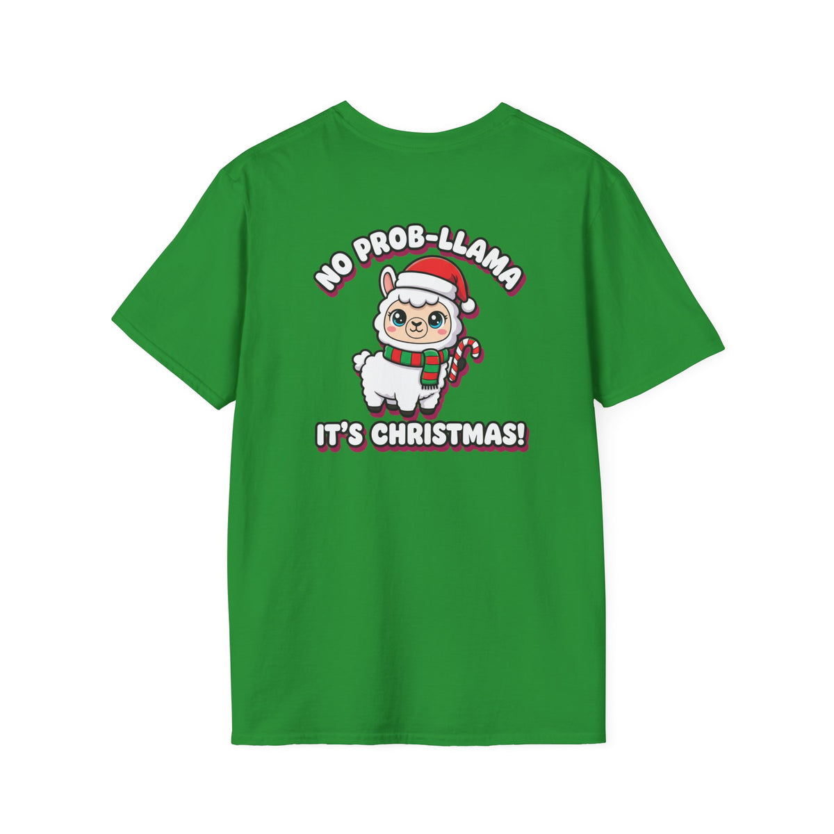 Cute Christmas Shirt No Prob Llama Its Christmas Funny Animal Unisex Softstyle Tee Christmas Gift