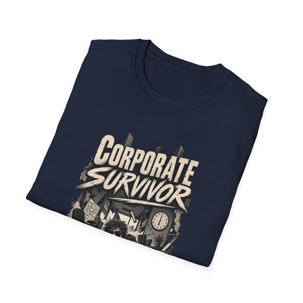 Funny Dark Humor Tshirt — Funny Office Tshirt Dark Humor Graphic Tee Unique Coworker Gift CORPORATE SURVIVOR Shirt