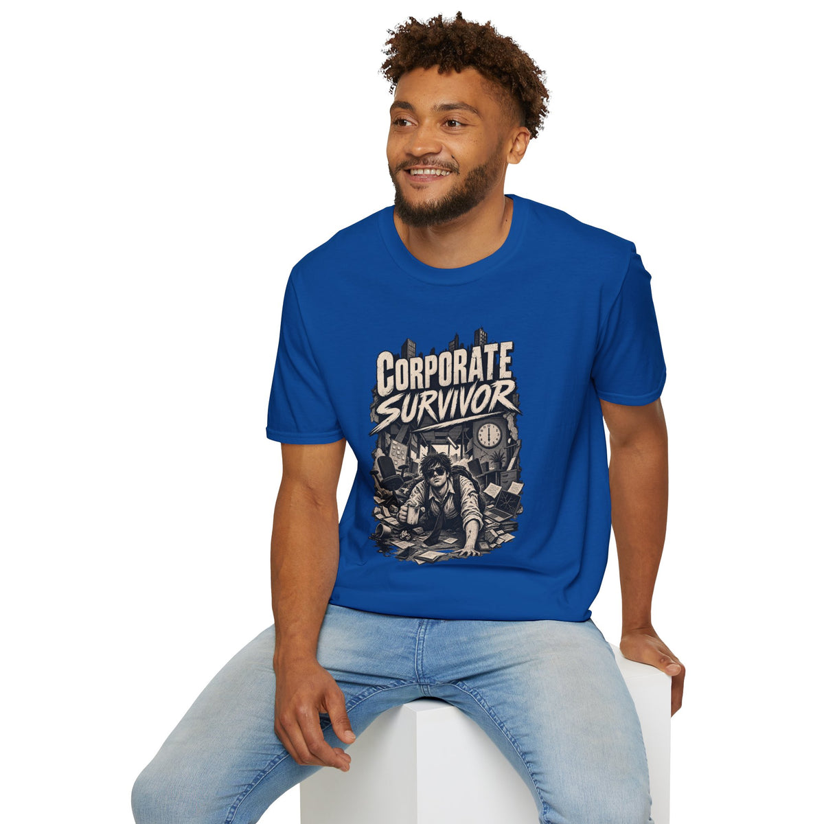 Funny Dark Humor Tshirt — Funny Office Tshirt Dark Humor Graphic Tee Unique Coworker Gift CORPORATE SURVIVOR Shirt