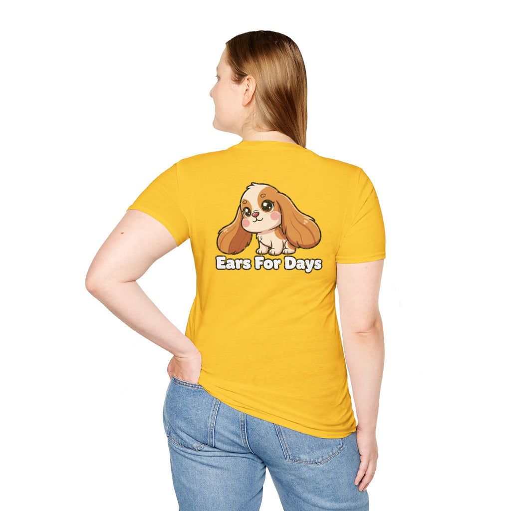 Cute Cocker Spaniel Shirt Ears For Days Funny Dog Lover Unisex Softstyle Tee Gift