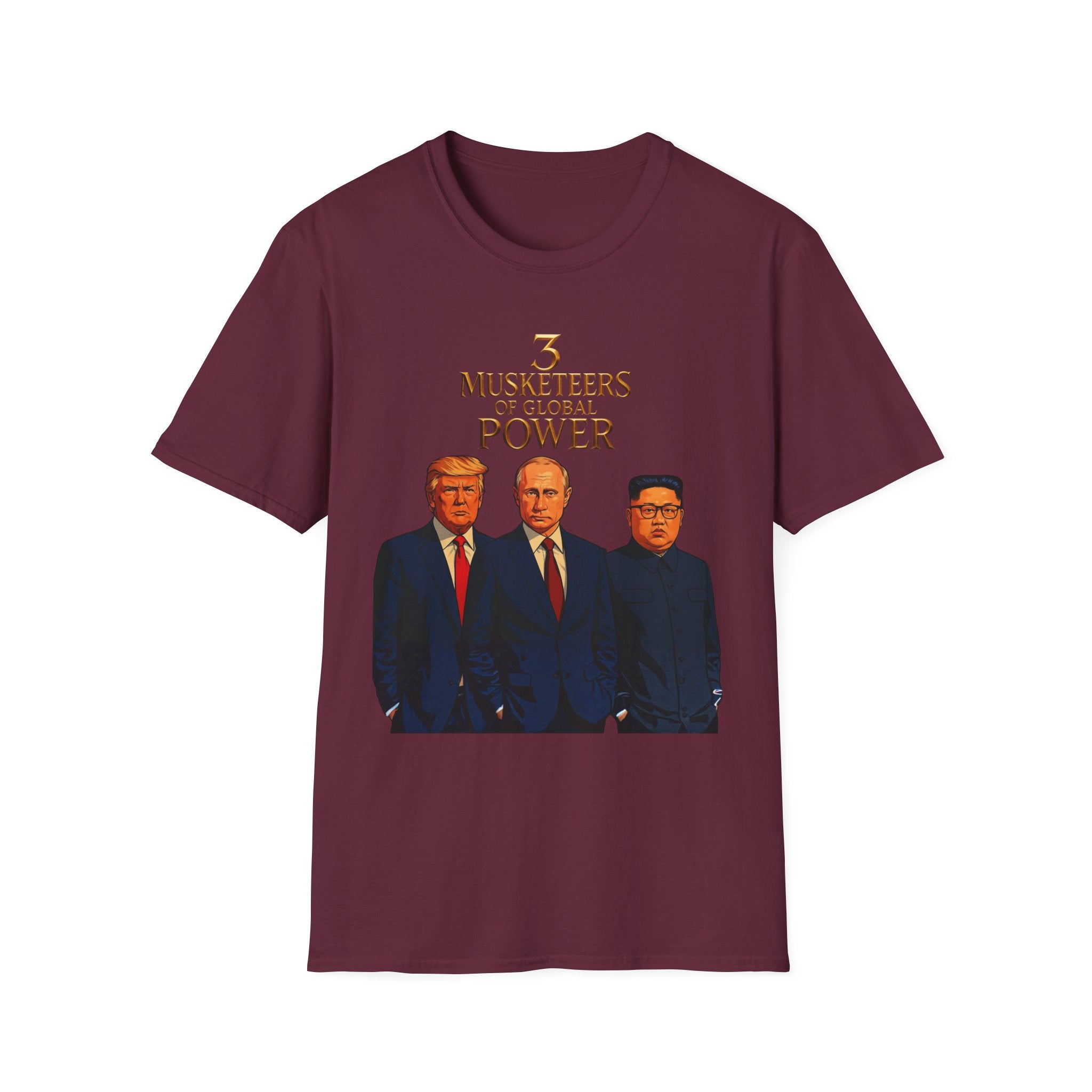 Funny Donald Trump Kim Putin T-Shirt Unique Unisex Softstyle Gift Men Woman Tee
