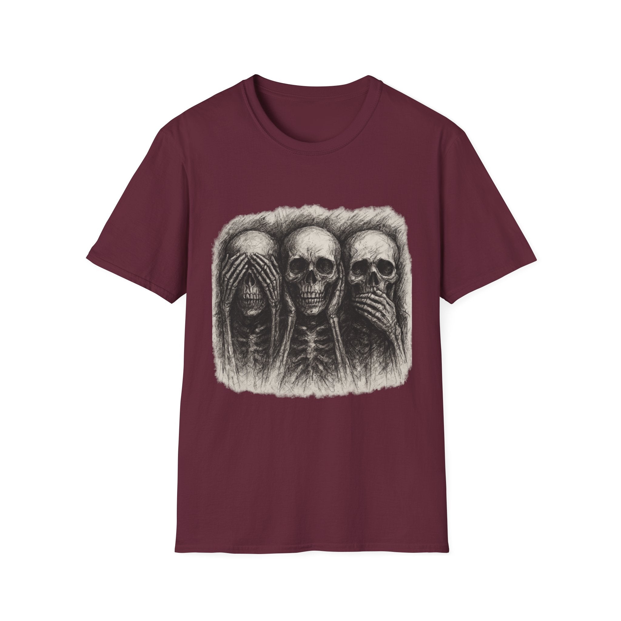 Mens Skull T-shirt Graphic Tees Skeleton Apparel Clothing Skulls Accessories Best Gift