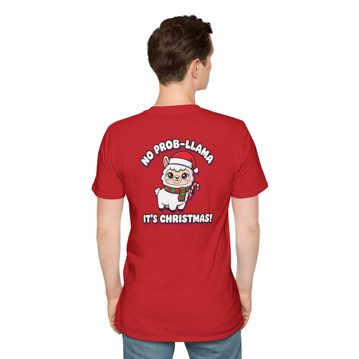 Cute Christmas Shirt No Prob Llama Its Christmas Funny Animal Unisex Softstyle Tee Christmas Gift