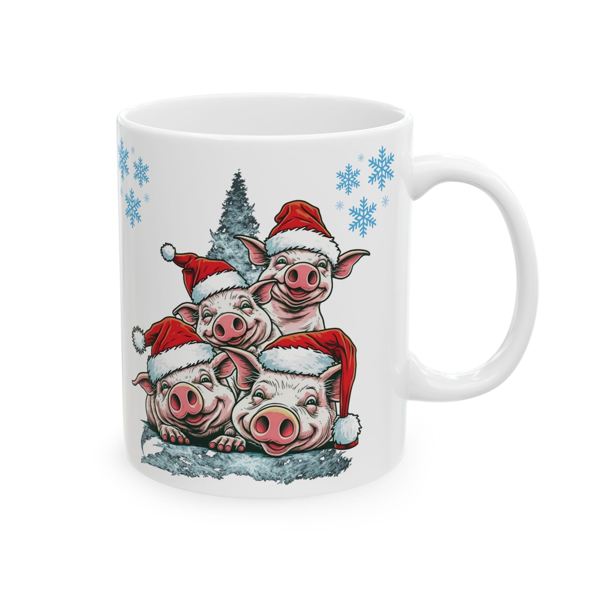 Christmas Mug Pigs Best Gift Holiday Festive Cup Coffee Christmas Gift Cute Mug